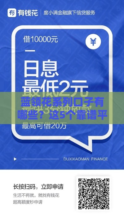 蓝领花系列口子有哪些？这5个靠谱平台帮你解决资金难题