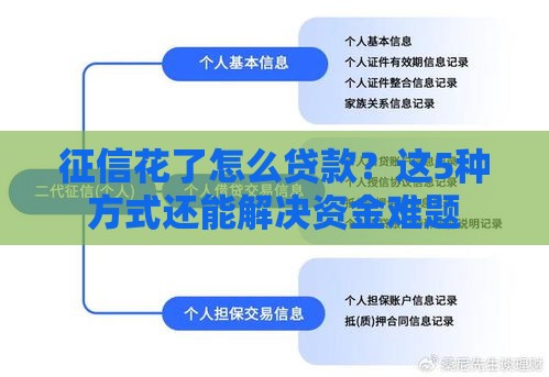 征信花了怎么贷款？这5种方式还能解决资金难题