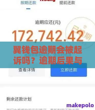 翼钱包逾期会被起诉吗？逾期后果与应对方法全解析