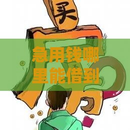 急用钱哪里能借到？这5个正规渠道下款快又靠谱