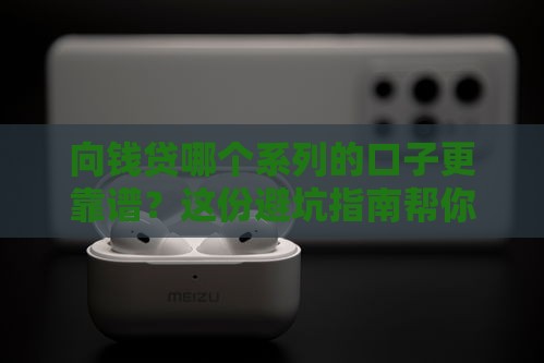 向钱贷哪个系列的口子更靠谱？这份避坑指南帮你快速筛选！