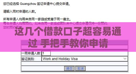 这几个借款口子超容易通过 手把手教你申请