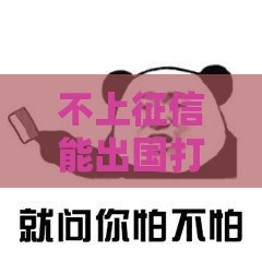 不上征信能出国打工吗？这些贷款真相必须懂