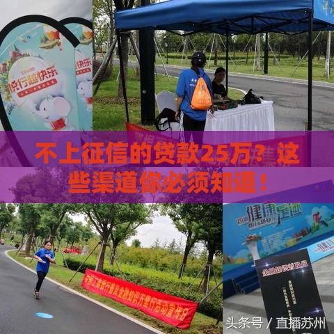 不上征信的贷款25万？这些渠道你必须知道！