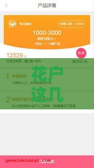 花户这几个下款口子审核快、门槛低