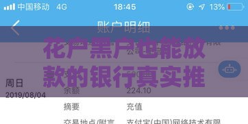 花户黑户也能放款的银行真实推荐