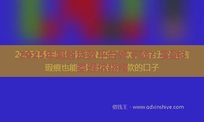 2025年哪些贷款平台好下款？实测3类避坑指南