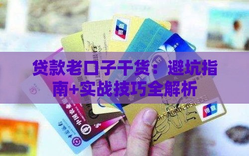 贷款老口子干货：避坑指南+实战技巧全解析