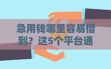 急用钱哪里容易借到？这5个平台通过率高！