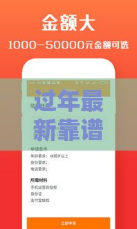 过年最新靠谱贷款渠道推荐，快速下款不踩雷