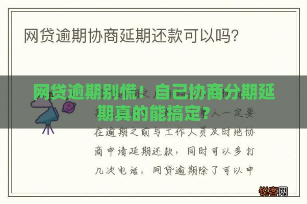 网贷逾期别慌！自己协商分期延期真的能搞定？