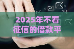 2025年不看征信的借款平台真实测评（附避坑指南）