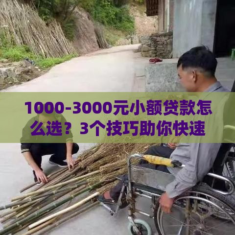 1000-3000元小额贷款怎么选？3个技巧助你快速到账！