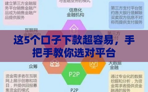 这5个口子下款超容易，手把手教你选对平台