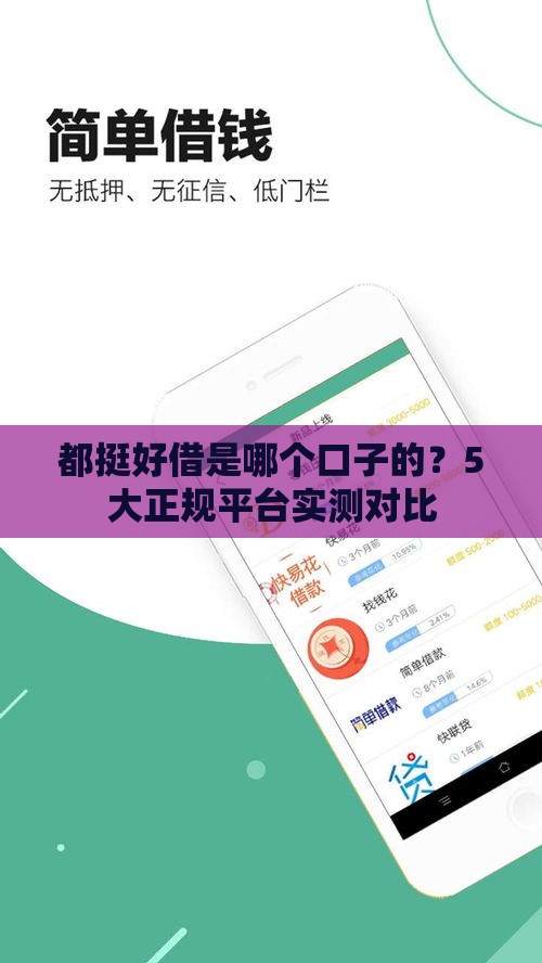 都挺好借是哪个口子的？5大正规平台实测对比
