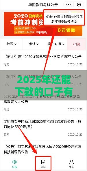 2025年还能下款的口子有哪些？这几招教你快速避坑！