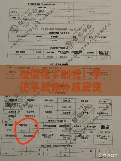 征信花了别慌！手把手教你补救房贷审批难题