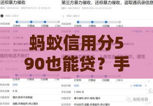 蚂蚁信用分590也能贷？手把手教你选靠谱网贷平台，避开套路有妙招！