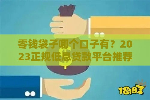 零钱袋子哪个口子有？2023正规低息贷款平台推荐，快速下款攻略！