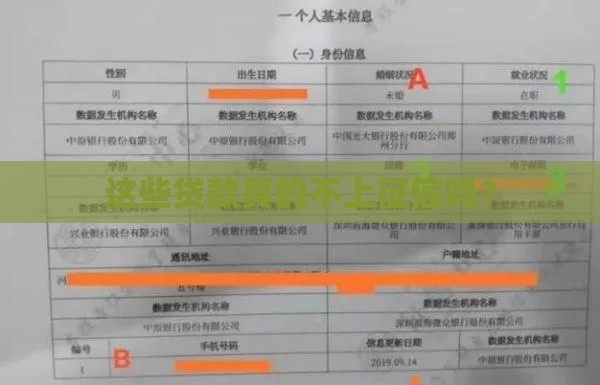 这些贷款真的不上征信吗？