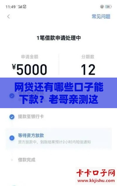 网贷还有哪些口子能下款？老哥亲测这几个渠道急用钱必看