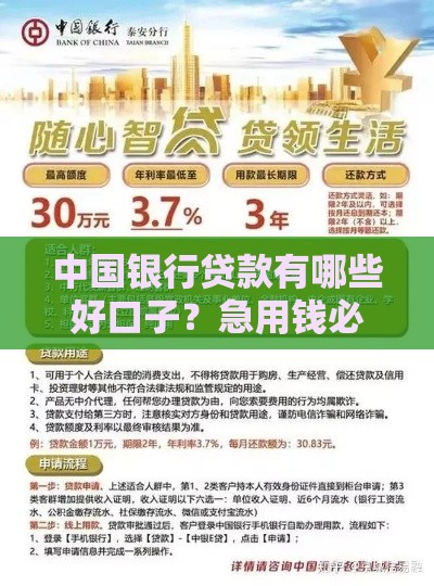 中国银行贷款有哪些好口子？急用钱必看的靠谱选择！