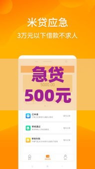 急贷500元马上到账！小额借款应急攻略，3分钟解决资金难题