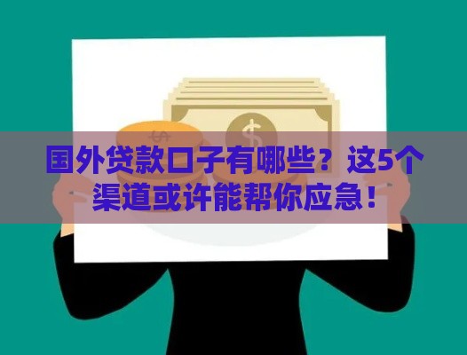国外贷款口子有哪些？这5个渠道或许能帮你应急！