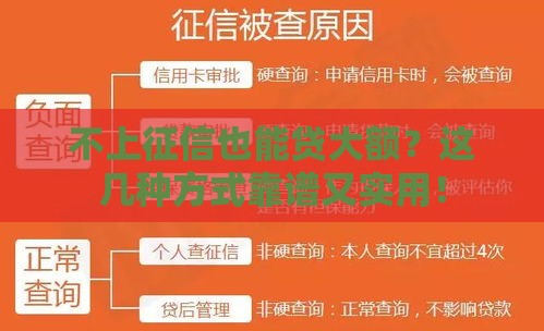 不上征信也能贷大额？这几种方式靠谱又实用！