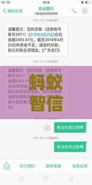 蚂蚁智信短信是真的吗？揭秘贷款短信背后的真相，别急着点！