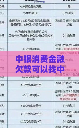 中银消费金融欠款可以找中国银行还款吗？一文说清还款渠道和注意事项