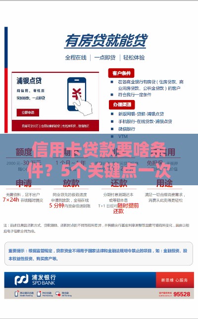 信用卡贷款要啥条件？5个关键点一次说透！