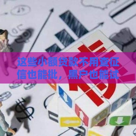 这些小额贷款不用查征信也能批，黑户也能试试？