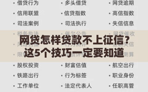 网贷怎样贷款不上征信？这5个技巧一定要知道