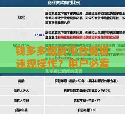 钱多多借款平台被曝违规操作？用户必看的避坑避雷指南