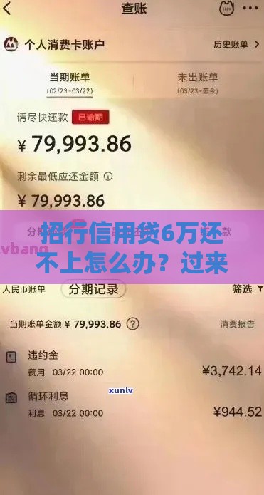 招行信用贷6万还不上怎么办？过来人教你3招自救