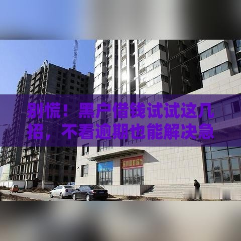 别慌！黑户借钱试试这几招，不看逾期也能解决急用钱难题