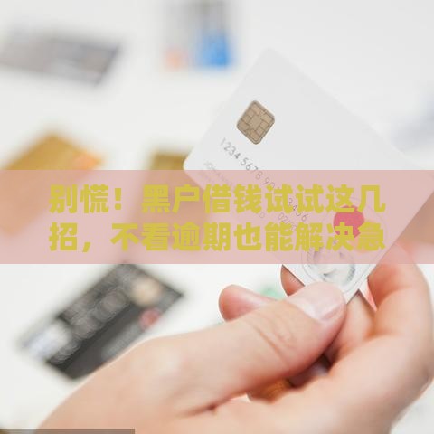 别慌！黑户借钱试试这几招，不看逾期也能解决急用钱难题