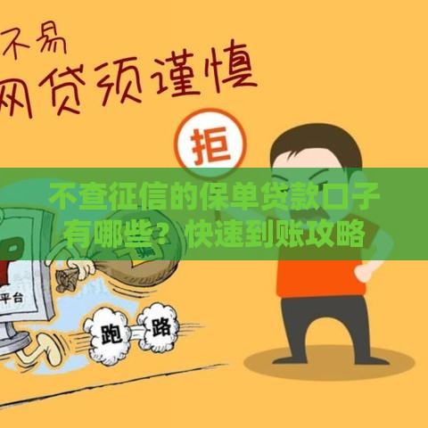 不查征信的保单贷款口子有哪些？快速到账攻略