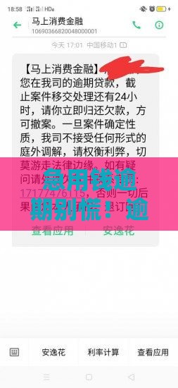 急用钱逾期别慌！逾期现金速递教你3招补救贷款难题