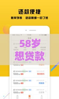 58岁想贷款？这几个靠谱口子值得一试！