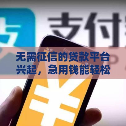 无需征信的贷款平台兴起，急用钱能轻松解决？