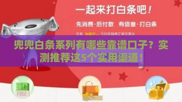 兜兜白条系列有哪些靠谱口子？实测推荐这5个实用渠道！