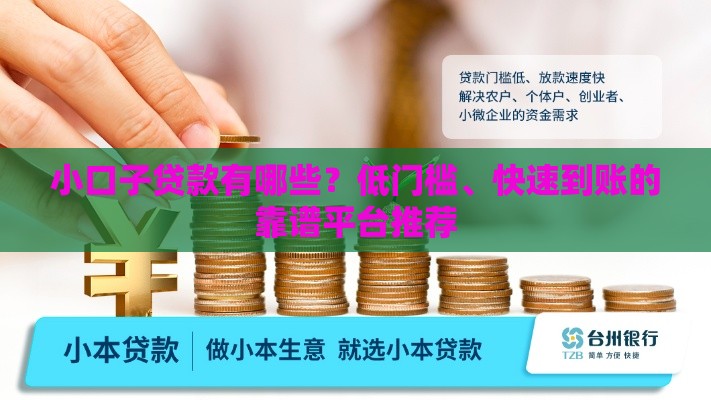 小口子贷款有哪些？低门槛、快速到账的靠谱平台推荐