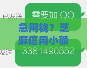 急用钱？芝麻信用小额贷款口子实测，芝麻分高必看！