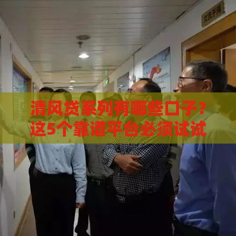 清风贷系列有哪些口子？这5个靠谱平台必须试试！