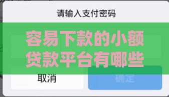 容易下款的小额贷款平台有哪些？这5个渠道审核快、到账稳！