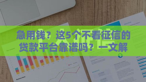 急用钱？这5个不看征信的贷款平台靠谱吗？一文解析避坑指南！