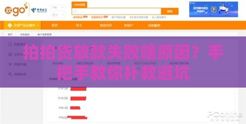 拍拍贷放款失败啥原因？手把手教你补救避坑