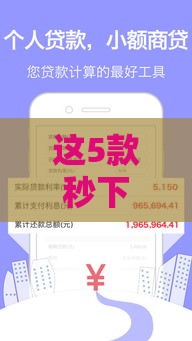 这5款秒下款产品靠谱吗？实测分享避坑指南